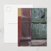 Carte Postale Porte en bois Abstrait (Devant / Derrière)