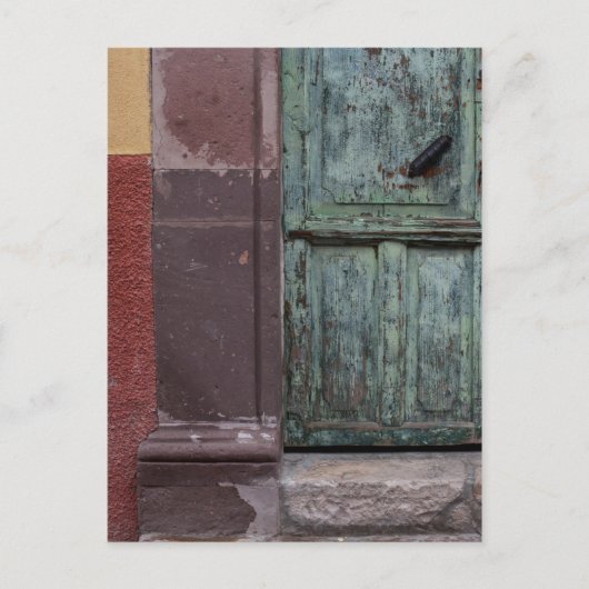 Carte Postale Porte en bois Abstrait (Devant)