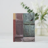 Carte Postale Porte en bois Abstrait (Debout devant)