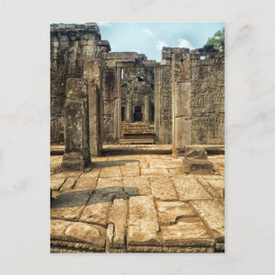 Carte Postale Porte en pierre extérieure, Ruines du temple de Ba