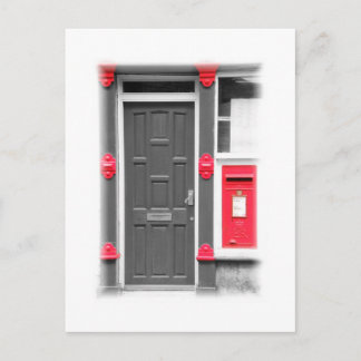Carte Postale Porte et boîte aux lettres