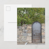 Carte Postale Porte Et Mur En Métal (Devant / Derrière)