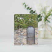 Carte Postale Porte Et Mur En Métal (Debout devant)