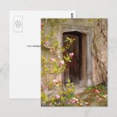 Carte Postale Porte fée secrète vers la terre magique / Flower K (Devant / Derrière)