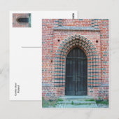 Carte Postale Porte gothique (Devant / Derrière)