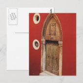 Carte Postale Porte gothique (Devant / Derrière)