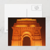 Carte Postale Porte Inde Delhi Inde (Devant / Derrière)