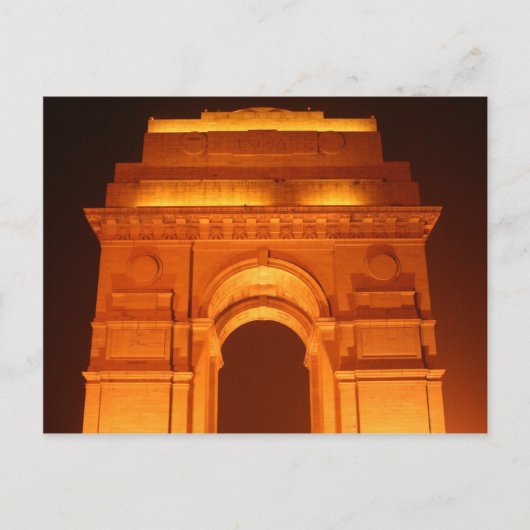 Carte Postale Porte Inde Delhi Inde (Devant)