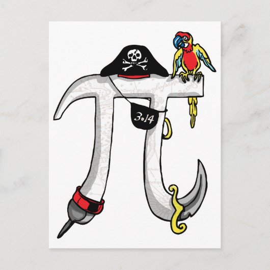 Carte Postale Porte-Jour Pirate (Devant)