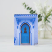 Carte Postale Porte marocaine bleue (Debout devant)