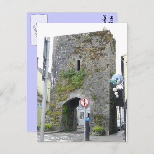 Carte Postale Porte médiévale d'Athènes - Irlande (Devant / Derrière)