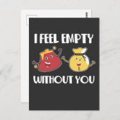 Carte Postale Porte-monnaie jeu de mot-clé relation d'achat (Devant / Derrière)