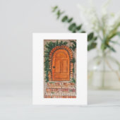 Carte Postale Porte orange (Debout devant)