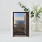 Carte Postale Porte ouverte (Debout devant)