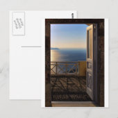 Carte Postale Porte ouverte (Devant / Derrière)