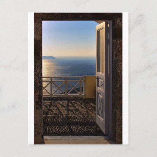 Carte Postale Porte ouverte (Devant)