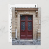 Carte postale Porte Paris (Devant / Derrière)