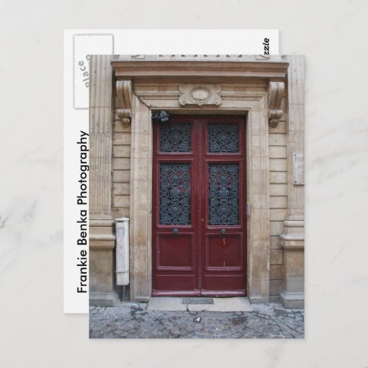 Carte postale Porte Paris (Devant / Derrière)