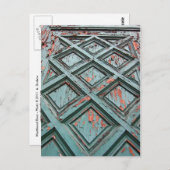 Carte Postale Porte patinée (Devant / Derrière)