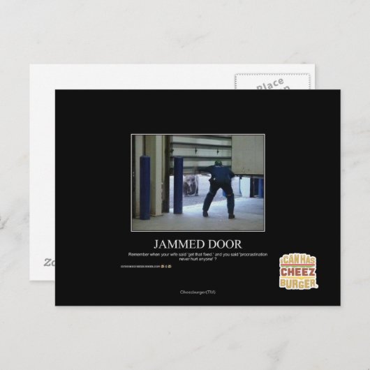 Carte Postale Porte perdue (Devant / Derrière)