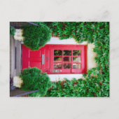Carte postale Porte rouge (Devant)