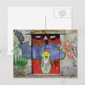 Carte Postale Porte rouge (Devant / Derrière)