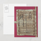 Carte Postale Porte sculptée pour un grenier (Devant / Derrière)