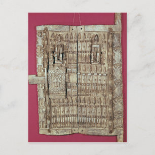 Carte Postale Porte sculptée pour un grenier