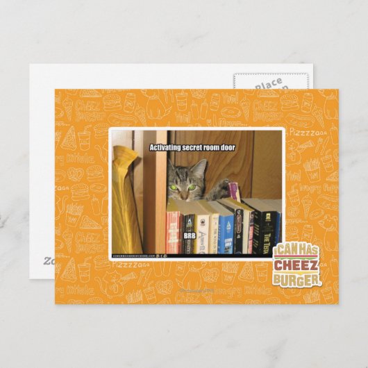 Carte Postale Porte secrète de déclenchement de pièce (Devant / Derrière)