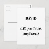 Carte Postale Porte-sonnerie Nom personnalisé Simple Mariage min (Devant / Derrière)