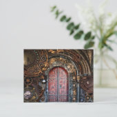 carte postale porte steampunk (Debout devant)