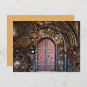carte postale porte steampunk (Devant / Derrière)