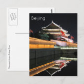 Carte Postale porte tiananmen reflet (Devant / Derrière)