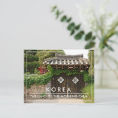 Carte Postale Porte traditionnelle coréenne Hanok (Debout devant)