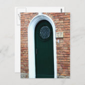 Carte postale Porte verte (Devant / Derrière)