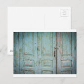 Carte Postale Porte vintage (Devant / Derrière)