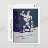 Carte Postale Porter la bonne protection ? (Devant / Derrière)