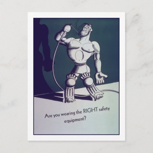 Carte Postale Porter la bonne protection ? (Devant)