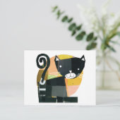 Carte Postale Portes de chat noir (Debout devant)