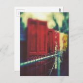 Carte Postale Portes de clôture de confidentialité (Devant / Derrière)