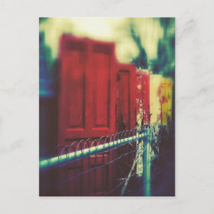 Carte Postale Portes de clôture de confidentialité