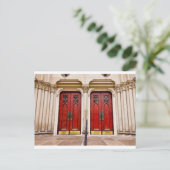 Carte Postale Portes de l'église (Debout devant)