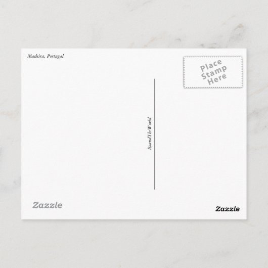 Carte postale - Portes de Madère (Dos)