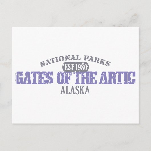 Carte Postale Portes Du Parc National De L'Artique (Devant)