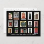 Carte Postale Portes du quartier historique St Augustine, Florid (Devant / Derrière)