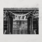 Carte Postale Portes Japonaises Temple Avec Corde Sacrée (Devant)