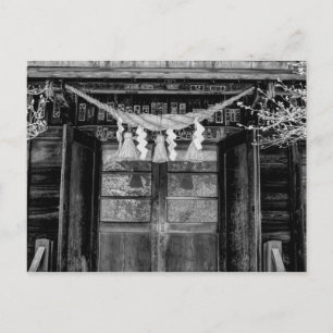Carte Postale Portes Japonaises Temple Avec Corde Sacrée