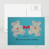 Carte Postale Portez le poids de l'autre. Galeries 6:2 (Devant / Derrière)