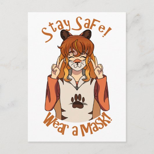 Carte Postale Portez un Masque ! (Devant)