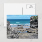 Carte Postale Porth Beach Newquay Cornwall Photographie (Devant / Derrière)